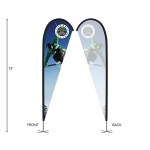 DisplaySplash 15' Single-Sided Custom Teardrop Flag 2 DisplaySplash 15' Single-Sided Custom Teardrop Flag 2