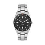 34mm, Silver Metal Case, Bk Bezel, 3-Hand Mvt 1 34mm, Silver Metal Case, Bk Bezel, 3-Hand Mvt 1