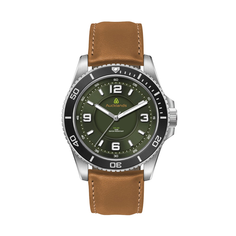 42.5mm, Ss, Silver Case, Bk Bezel, 3-Hand "Solar" Mvt 1 42.5mm, Ss, Silver Case, Bk Bezel, 3-Hand "Solar" Mvt 1