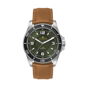 42.5mm, Ss, Silver Case, Bk Bezel, 3-Hand "Solar" Mvt 1 42.5mm, Ss, Silver Case, Bk Bezel, 3-Hand "Solar" Mvt 1