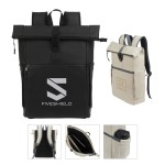 Casey PU Roll-Top Laptop Backpack 1 Casey PU Roll-Top Laptop Backpack 1