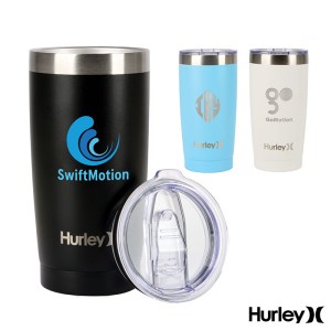 Hurley 20 oz. Double Wall Stainless Steel Travel Tumbler 1 Hurley 20 oz. Double Wall Stainless Steel Travel Tumbler 1