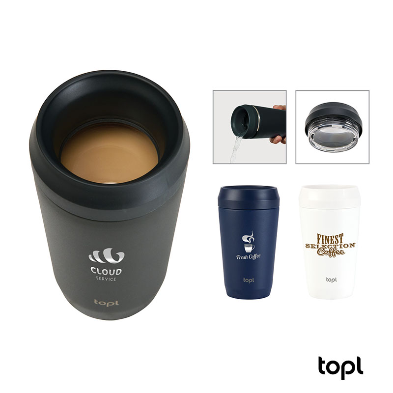 TOPL 12 oz. Double Wall, Recycled Stainless Steel 360 Tumbler 1