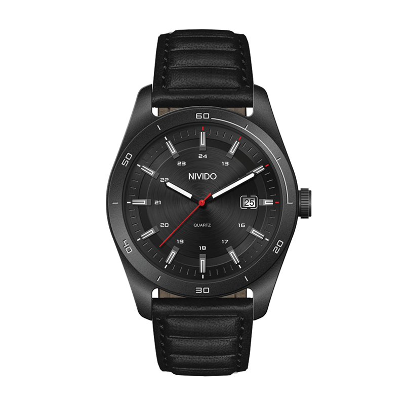 Wc6614 42mm Steel Black Case, 3 Hand Mvmt, Black Dial, Dte Display, Leather Strap, Flat Mineral Crys 1 Wc6614 42mm Steel Black Case, 3 Hand Mvmt, Black Dial, Dte Display, Leather Strap, Flat Mineral Crys 1