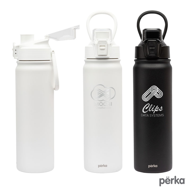 Perka Rex 24 oz. Double Wall, Stainless Steel Water Bottle 1