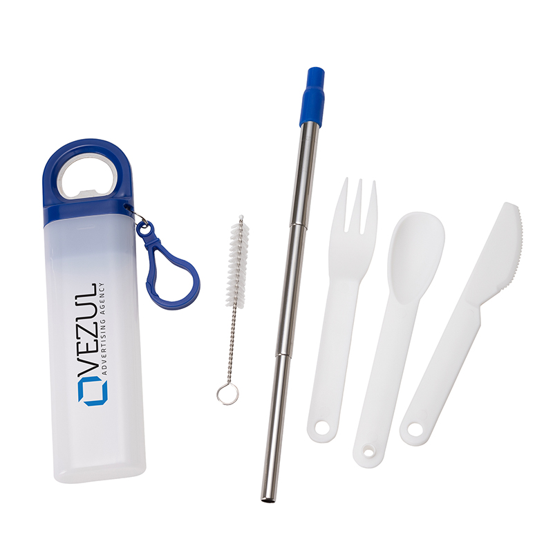 Griffith 3-in-1 Metal Straw, Cutlery Set & Bottle Opener 1
