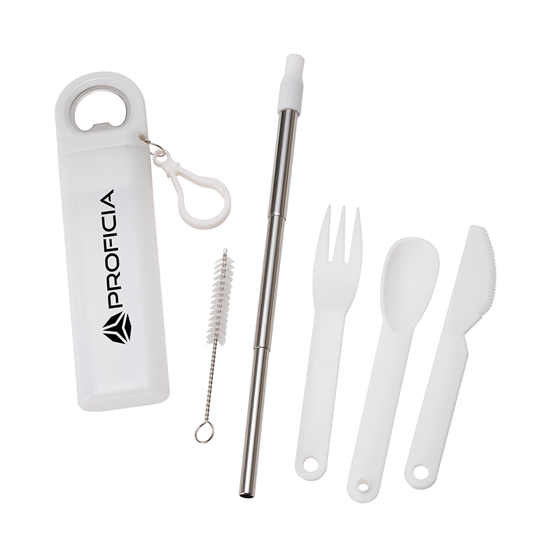 Griffith 3-in-1 Metal Straw, Cutlery Set & Bottle Opener 1