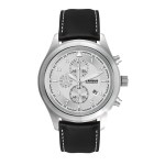 Wc3092 44mm Steel Matte Silver Case, Chronograph Mvmt, Silver Dial, Dte Display, Leather Strap, Flat 2 Wc3092 44mm Steel Matte Silver Case, Chronograph Mvmt, Silver Dial, Dte Display, Leather Strap, Flat 2