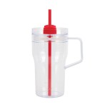 Elliott 20 oz. Clear AS Travel Mug - Red Elliott 20 oz. Clear AS Travel Mug - Red