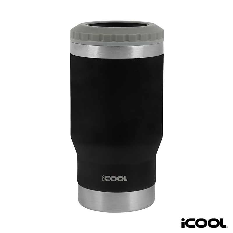 iCOOL Oswego 14 oz. Double Wall Stainless Steel Can Cooler / Tumbler 1