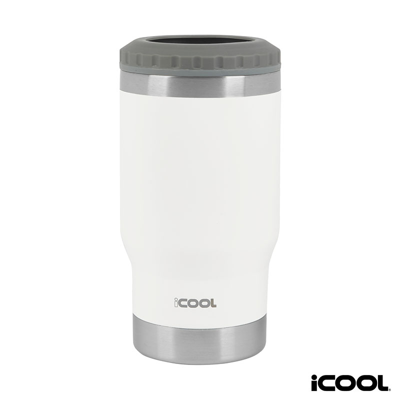 iCOOL Oswego 14 oz. Double Wall Stainless Steel Can Cooler / Tumbler 1