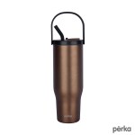 Perka Reginald 30oz. Recycled Vacuum Insulated Travel Tumbler - Bronze Perka Reginald 30oz. Recycled Vacuum Insulated Travel Tumbler - Bronze
