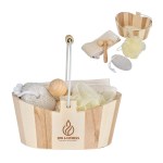 Serene 4pc Spa Kit in Wooden Bucket 1 Serene 4pc Spa Kit in Wooden Bucket 1