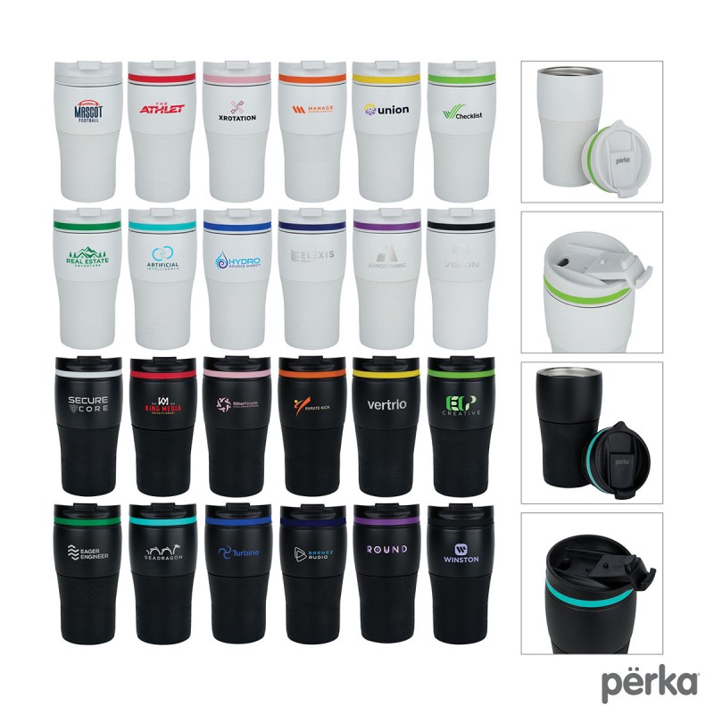 Perka Cortado 12 oz. Double Wall Recycled Stainless Steel Coffee Tumbler 1 Perka Cortado 12 oz. Double Wall Recycled Stainless Steel Coffee Tumbler 1