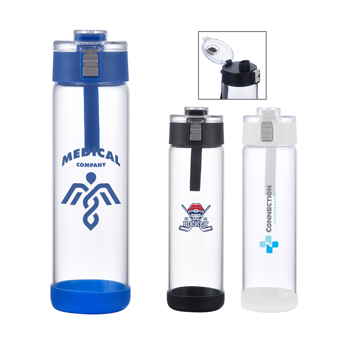 Keano 22 oz. Glass Water Bottle 1