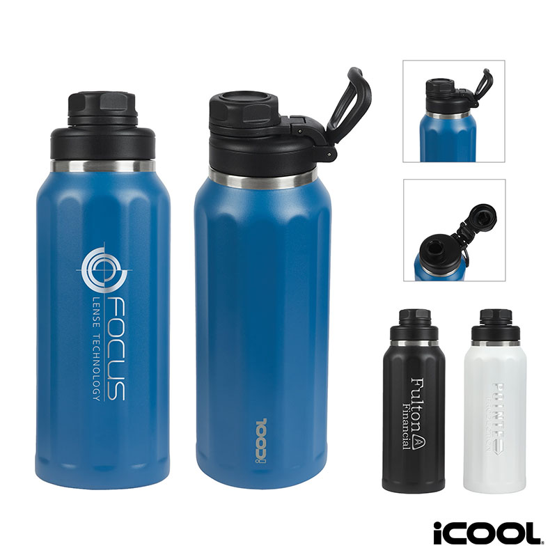 iCOOL Sedona 32 oz. Double Wall Stainless Steel Water Bottle 1