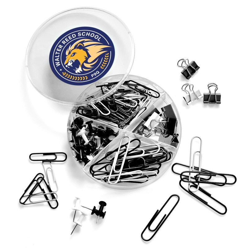 Supply Line® Round Clips & Pins Set Black & White 1 Supply Line® Round Clips & Pins Set Black & White 1