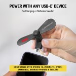 Scosche® USB-C Mini Cooling Fan - Infographic 2 Scosche® USB-C Mini Cooling Fan - Infographic 2