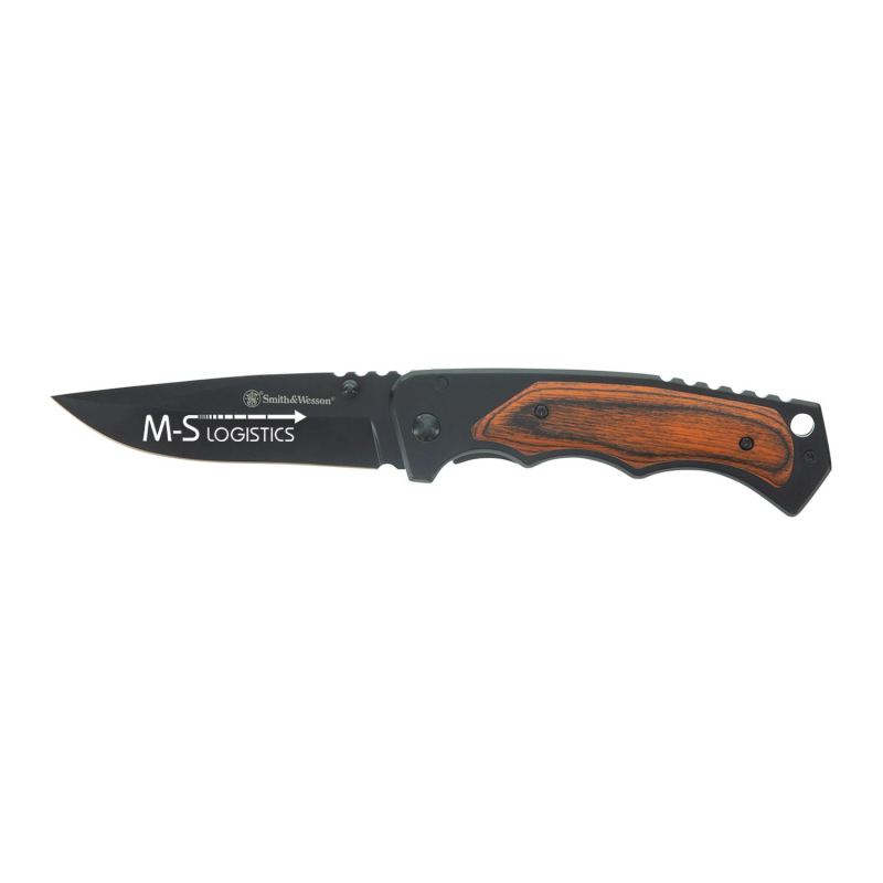 Smith & Wesson® Wood Handle Folder 1 Smith & Wesson® Wood Handle Folder 1