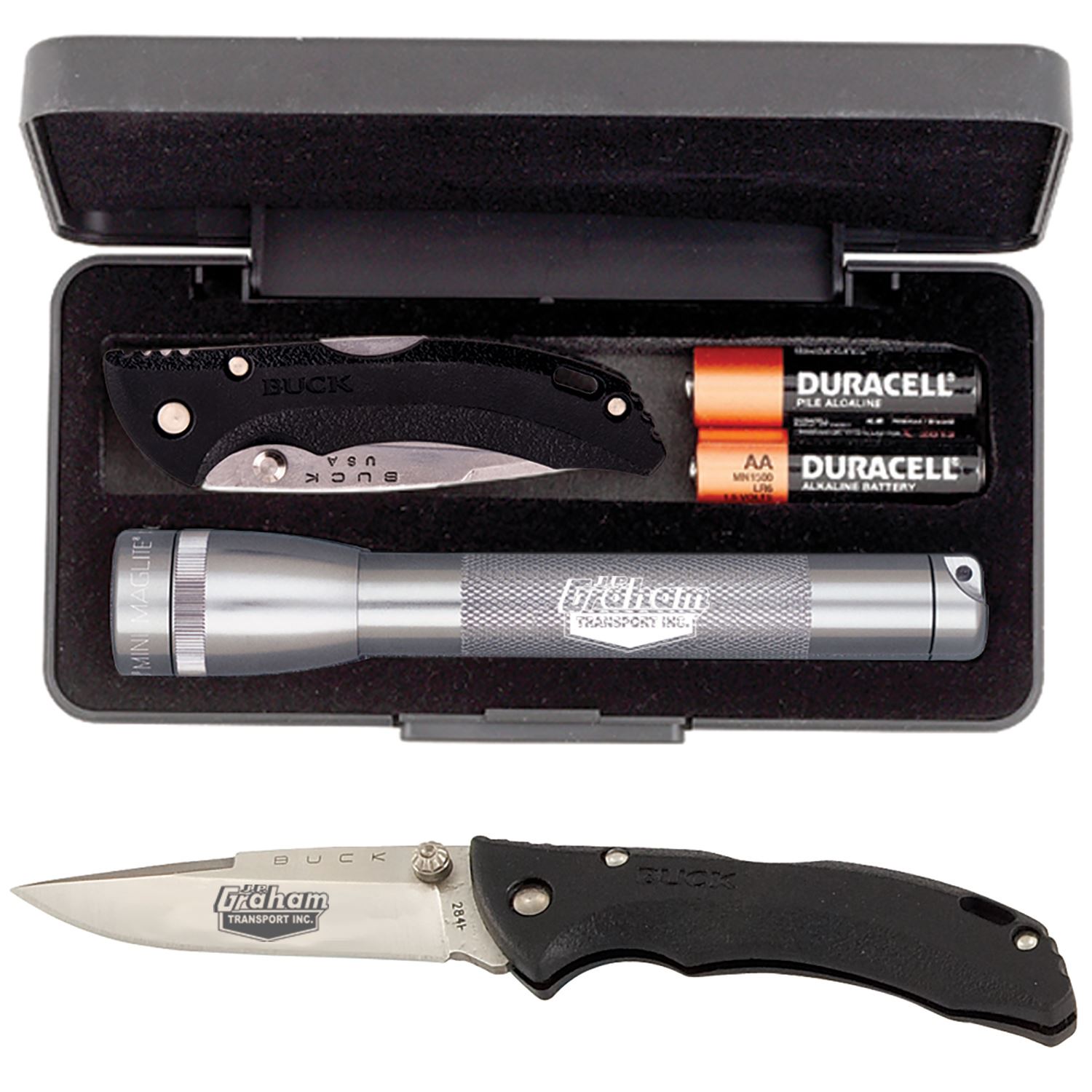 "AA" Mini Maglite® With Buck® "Bantam Bbw" Knife 1