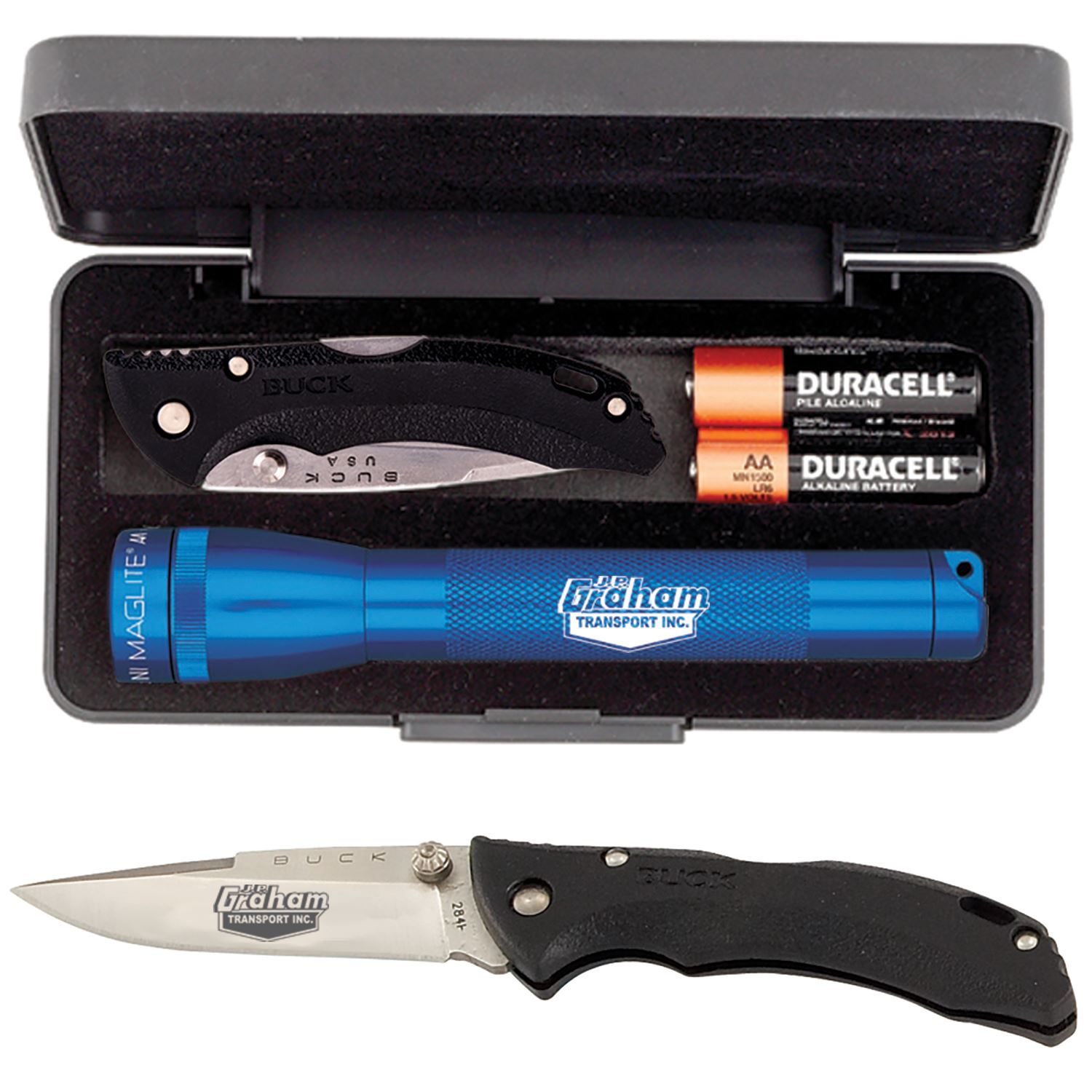"AA" Mini Maglite® With Buck® "Bantam Bbw" Knife 1
