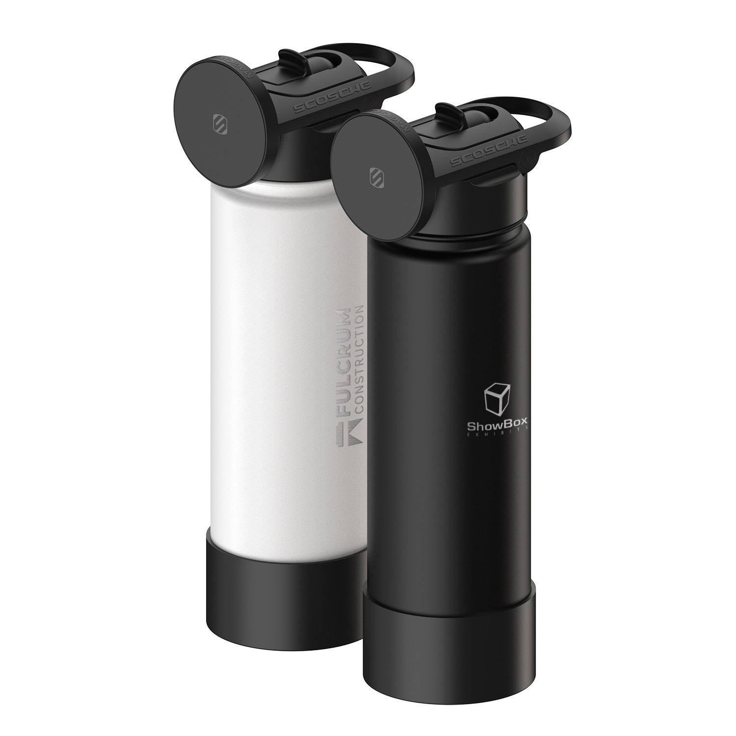 Scosche® MagicMount? Flask 22 oz. Insulated Bottle With Phone Mount 1