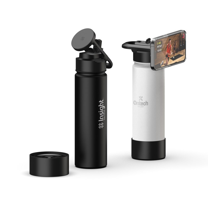 Scosche® MagicMount? Flask 22 oz. Insulated Bottle With Phone Mount 1 Scosche® MagicMount? Flask 22 oz. Insulated Bottle With Phone Mount 1