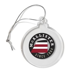 Ball Shaped USA Made Acrylic Ornament 1 Ball Shaped USA Made Acrylic Ornament 1