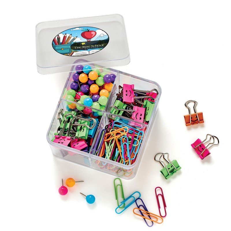 Supply Line® Square Clips & Pins Set Neon 1 Supply Line® Square Clips & Pins Set Neon 1