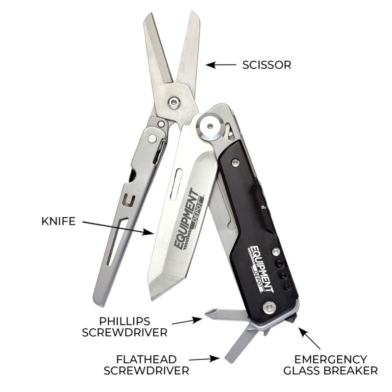 Cedar Creek® Gemini 2-In-1 Scissor Knife Multi-Tool 1 Cedar Creek® Gemini 2-In-1 Scissor Knife Multi-Tool 1
