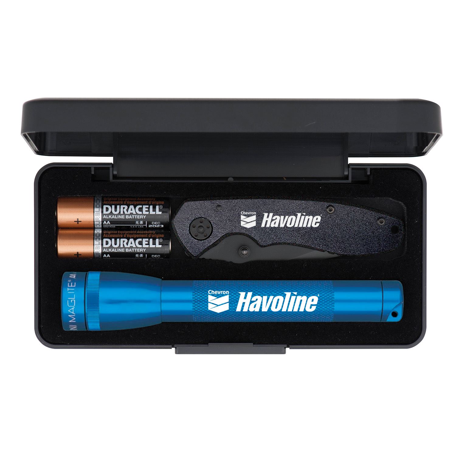 "AA" Mini Maglite® With Warhawk Pocket Knife 1
