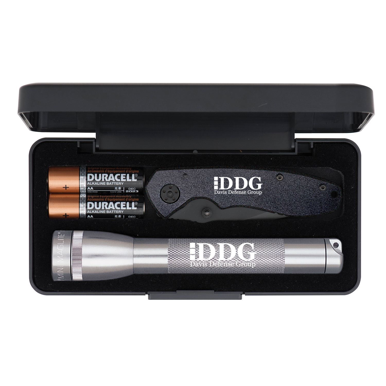 "AA" Mini Maglite® With Warhawk Pocket Knife 1