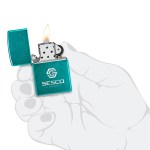 Zippo® Windproof Lighter Candy Teal - In Hand Zippo® Windproof Lighter Candy Teal - In Hand