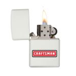 White Matte Windproof Zippo® Lighter - Matte-214-White White Matte Windproof Zippo® Lighter - Matte-214-White