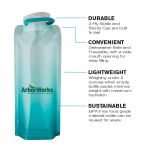 Vapur® Gradient Folding Anti-Bottle 1L - Infographic Vapur® Gradient Folding Anti-Bottle 1L - Infographic