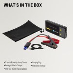 Scosche® PowerUp® 600 Portable Car Jump Starter - Contents Scosche® PowerUp® 600 Portable Car Jump Starter - Contents