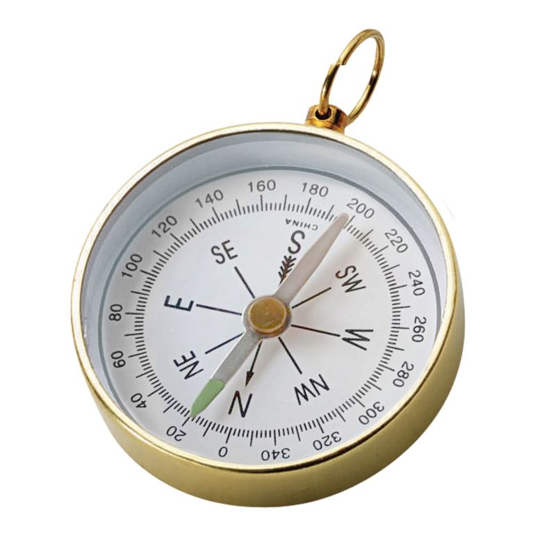Cedar Creek® Open-Faced Brass Colored Compass 1 Cedar Creek® Open-Faced Brass Colored Compass 1
