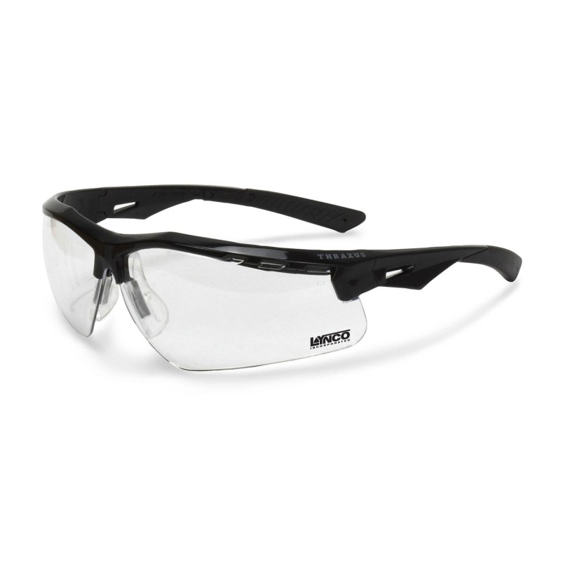 Thraxus Safety Eyewear - Black Frame Clear Lens 1 Thraxus Safety Eyewear - Black Frame Clear Lens 1