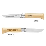 Opinel® No.08 Stainless Steel Folding Knife Beech Wood - 123080 - Both Sides Opinel® No.08 Stainless Steel Folding Knife Beech Wood - 123080 - Both Sides