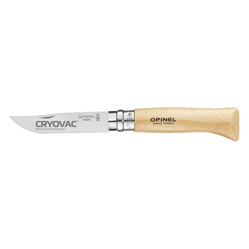 Opinel® No.08 Stainless Steel Folding Knife Beech Wood 1 Opinel® No.08 Stainless Steel Folding Knife Beech Wood 1