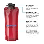 Vapur® Eclipse Folding Anti-Bottle 1L - Infographic Vapur® Eclipse Folding Anti-Bottle 1L - Infographic