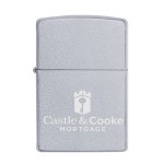 Satin Chrome Zippo® Windproof Lighter (Laser Engraved Only Version) - Closed Satin Chrome Zippo® Windproof Lighter (Laser Engraved Only Version) - Closed