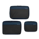 Briggs & Riley® Carry-On Compression Packing Cube Set - 2_X111_Navy_All 3 Sizes Closed Briggs & Riley® Carry-On Compression Packing Cube Set - 2_X111_Navy_All 3 Sizes Closed