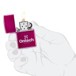 Zippo® Windproof Lighter Candy Raspberry - In Hand Zippo® Windproof Lighter Candy Raspberry - In Hand
