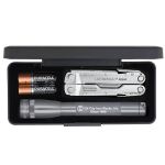 "AA" Mini Maglite® LED With Leatherman® Rebar - Gray "AA" Mini Maglite® LED With Leatherman® Rebar - Gray