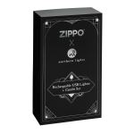 Zippo® Candy Apple Red Rechargeable Candle Lighter & 8 oz Cranberry Mimosa Candle Gift Set - Packaging Front Zippo® Candy Apple Red Rechargeable Candle Lighter & 8 oz Cranberry Mimosa Candle Gift Set - Packaging Front