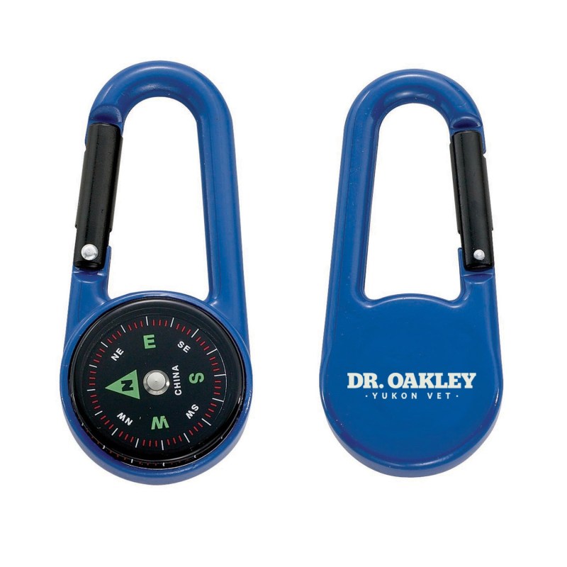 Cedar Creek® Colored Carabiner Compass - Blue 1 Cedar Creek® Colored Carabiner Compass - Blue 1