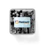 Supply Line® Square Clips & Pins Set Black & White - Rectangle Logo Supply Line® Square Clips & Pins Set Black & White - Rectangle Logo