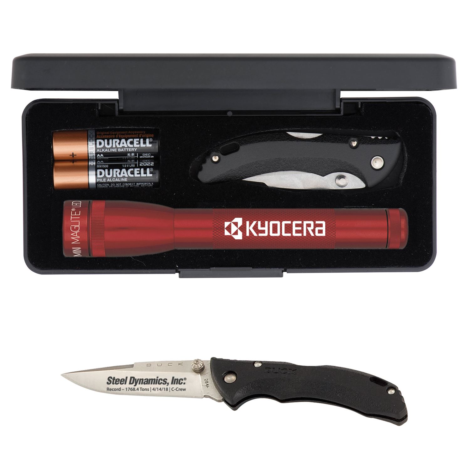 "AA" LED Mini Maglite® With Buck® "Bantam Bbw" Knife 1