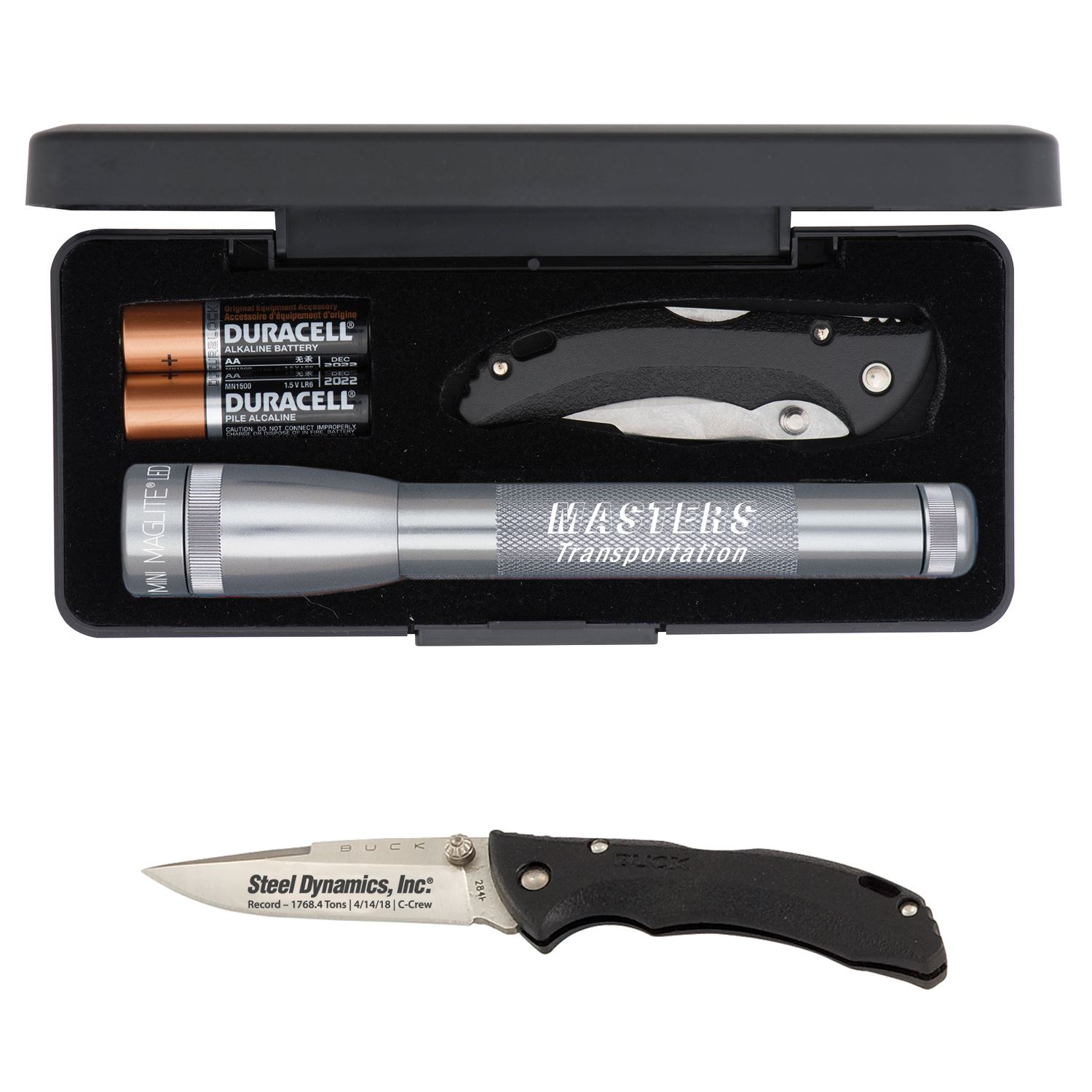 "AA" LED Mini Maglite® With Buck® "Bantam Bbw" Knife 1